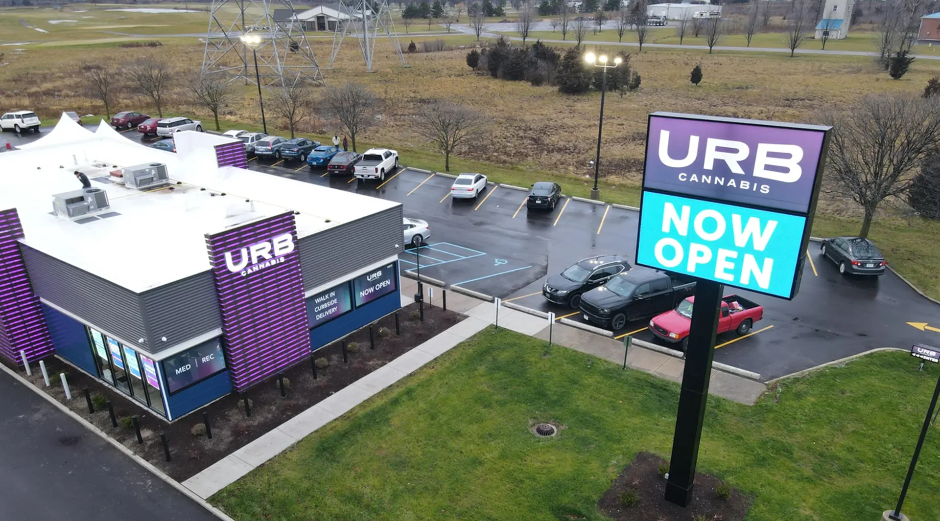 Top View of URB Cannabis Monroe Store Top View of URB Cannabis Monroe